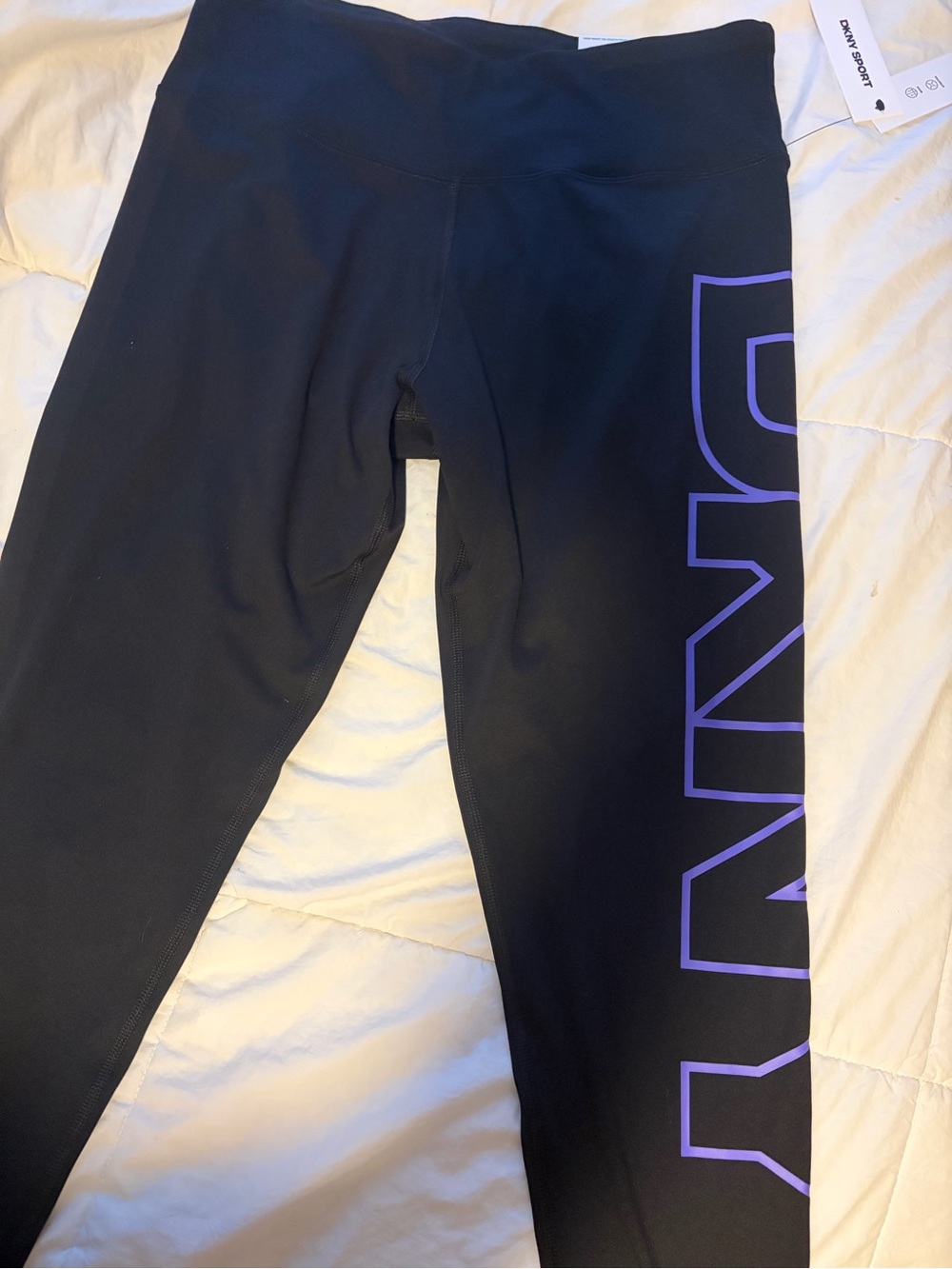 Black and Purple leggings - XL